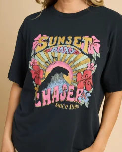 Tops*Roxy Sunny Oversized T-Shirt Anthracite