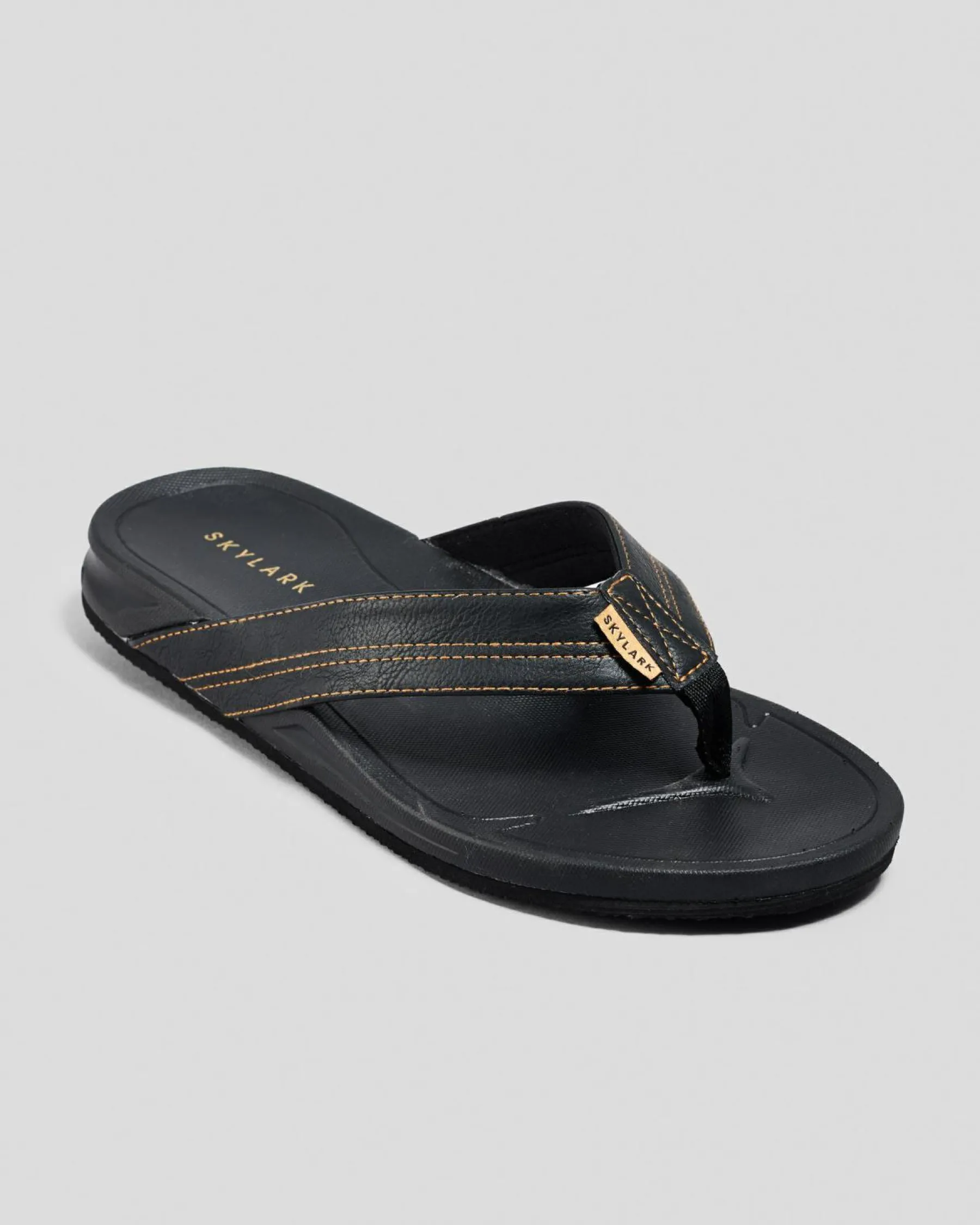 Flip Flops & Sandals*Skylark Sunny Thongs Black/tan