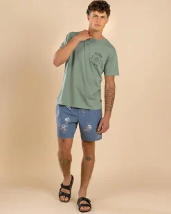 Tops & T-Shirts*Billabong Sunrise Premium T-Shirt Mineral Blue