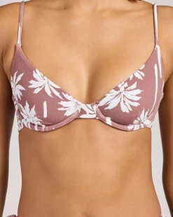Bikinis*Billabong Sunset Canyon Demi Underwire Bikini Top Nutmeg