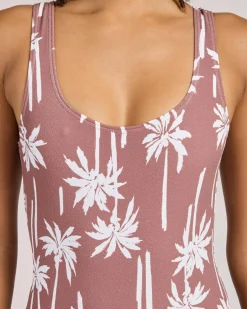Sunset Canyon Square Tanker One Piece Swimsuit Women One Pieces
