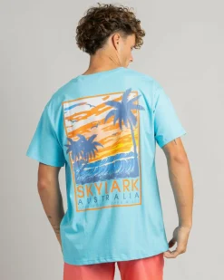 Tops & T-Shirts*Skylark Sunset Swell T-Shirt Bright Blue