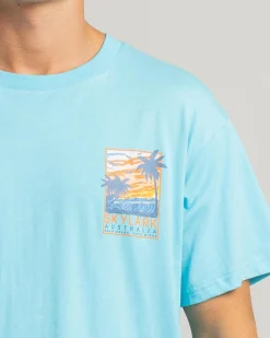 Tops & T-Shirts*Skylark Sunset Swell T-Shirt Bright Blue