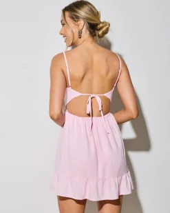 New Sunshine Dress Women Linen Blend|Dresses
