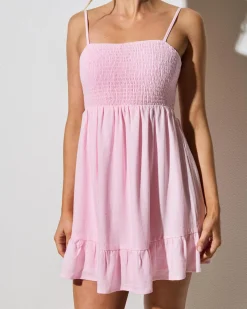 New Sunshine Dress Women Linen Blend|Dresses
