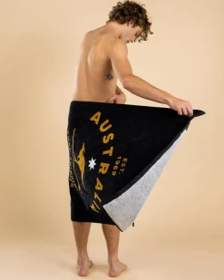 Beach Accessories & Towels*Rip Curl Sunstash Beach Towel Black/gold