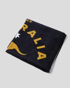 Beach Accessories & Towels*Rip Curl Sunstash Beach Towel Black/gold