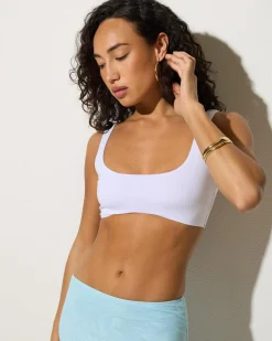 Tops*Ava And Ever Super Soft Square Neck Crop Top White
