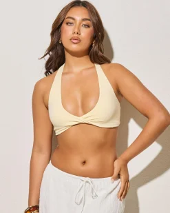 Tops*Ava And Ever Super Soft Twist Crop Top Butter