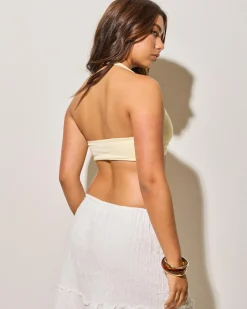 Tops*Ava And Ever Super Soft Twist Crop Top Butter