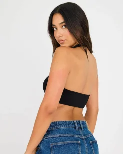 Sale Super Soft Twist Crop Top Women Tops