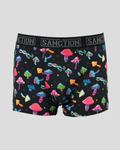 Underwear & Sleepwear*Sanction Supernova Fitted Boxers Rainbow Mushroom