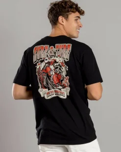 Tops & T-Shirts*The Mad Hueys Surf And Turf T-Shirt Black