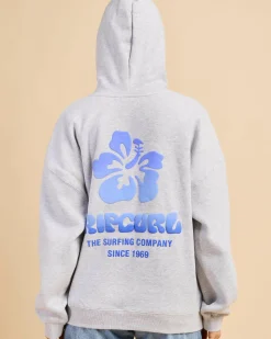 Jumpers & Hoodies*Rip Curl Surf Party Puff Heritage Hoodie Grey Marle