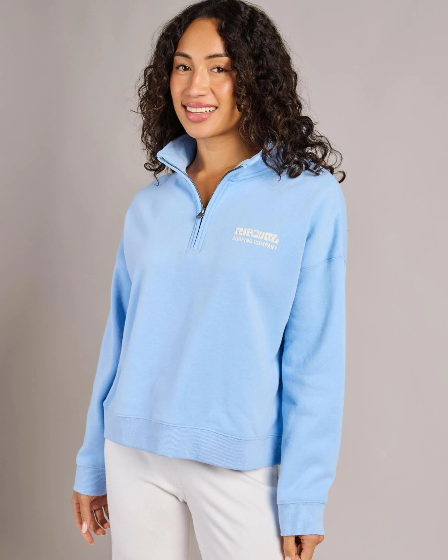 Discount Surf Puff 1/4 Zip Sweatshirt Women Jumpers & Hoodies