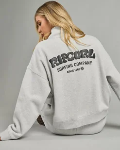 Surf Puff 1/4 Zip Sweatshirt Women Jumpers & Hoodies