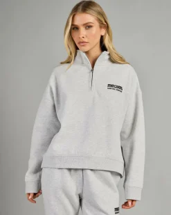 Surf Puff 1/4 Zip Sweatshirt Women Jumpers & Hoodies