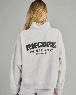 Surf Puff 1/4 Zip Sweatshirt Women Jumpers & Hoodies