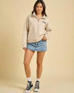 Discount Surf Puff 1/4 Zip Sweatshirt Women Jumpers & Hoodies