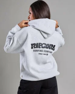 Sets|Jumpers & Hoodies*Rip Curl Surf Puff Heritage Hoodie Grey Marle