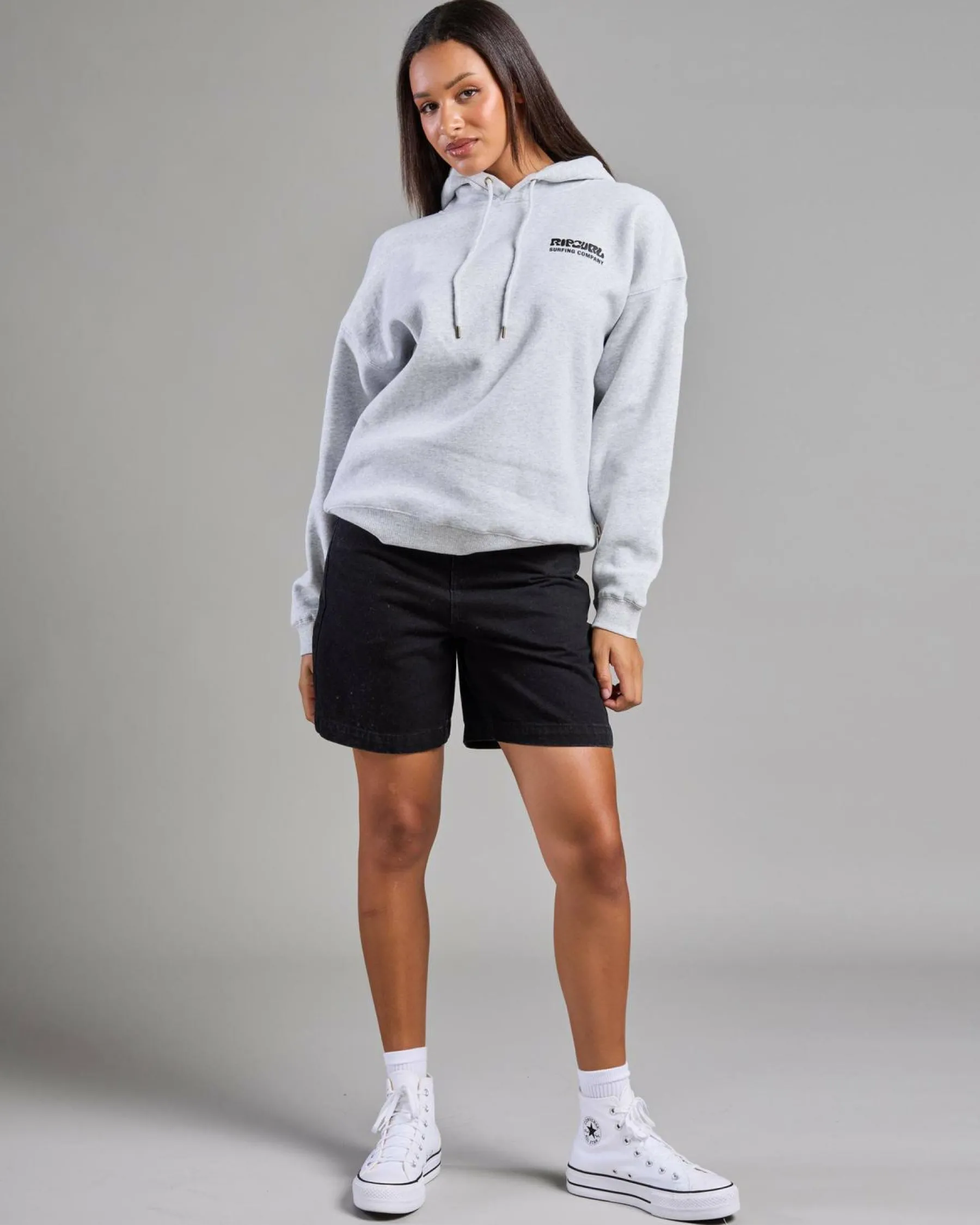 Sets|Jumpers & Hoodies*Rip Curl Surf Puff Heritage Hoodie Grey Marle
