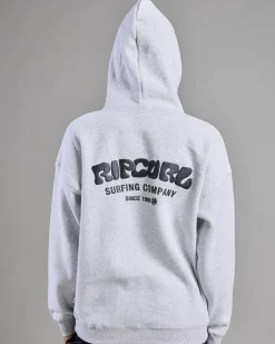 Sets|Jumpers & Hoodies*Rip Curl Surf Puff Heritage Hoodie Grey Marle