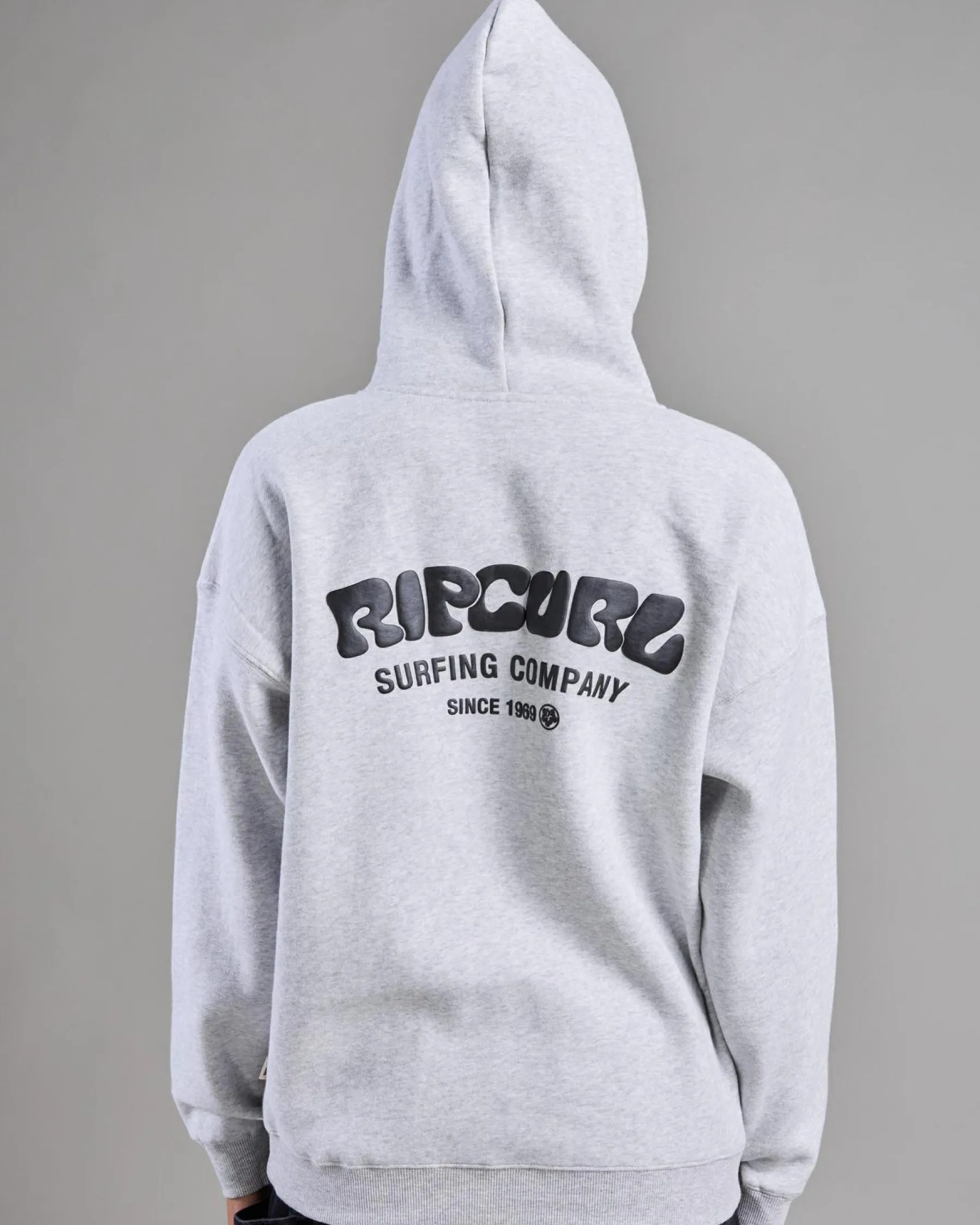 Sets|Jumpers & Hoodies*Rip Curl Surf Puff Heritage Hoodie Grey Marle