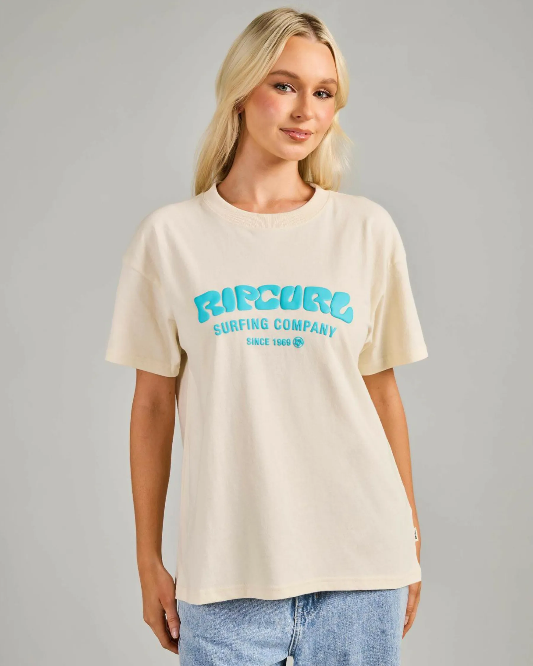 Tops*Rip Curl Surf Puff Relaxed T-Shirt Bone