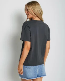 Tops*Rip Curl Surf Puff Relaxed T-Shirt Washed Black