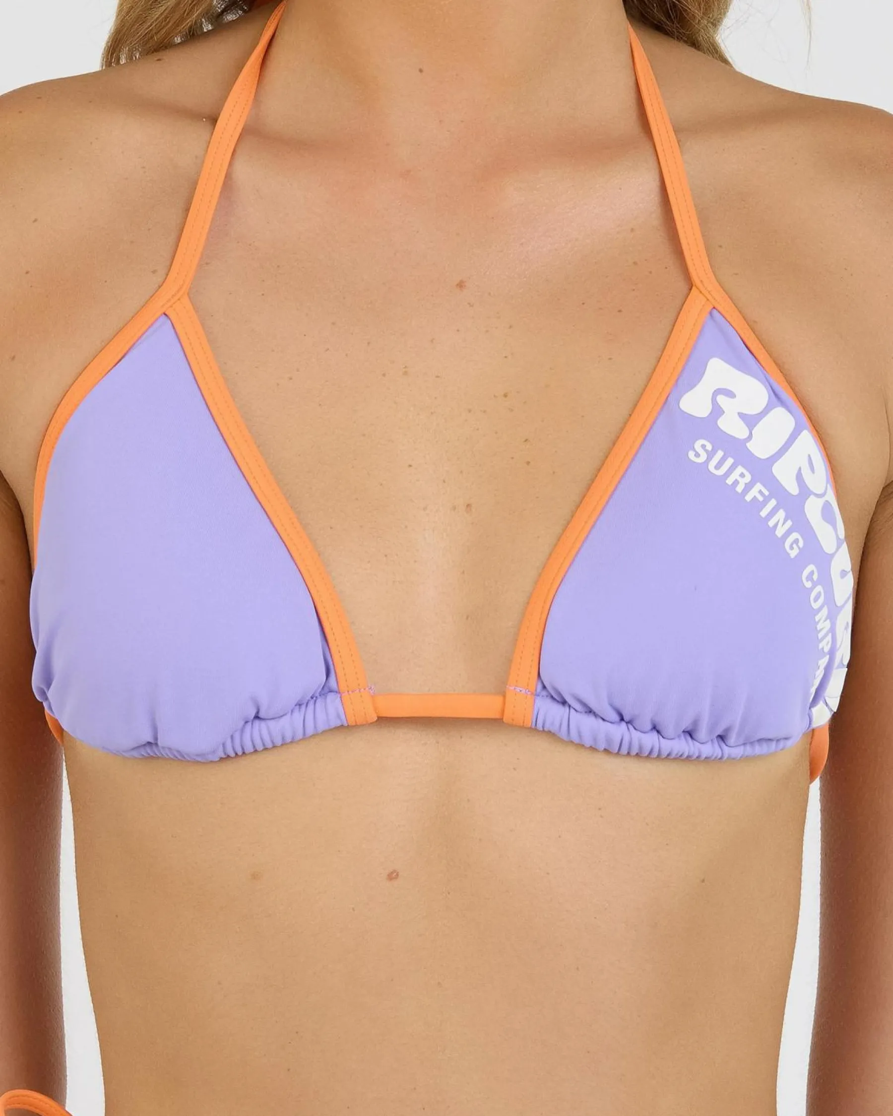 Bikinis*Rip Curl Surf Puff Sliding Triangle Bikini Top Purple