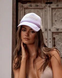 Headwear*Rip Curl Surf Puff Trucker Cap Lavender