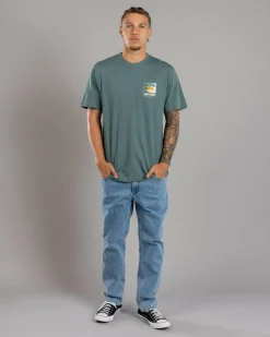 Tops & T-Shirts*Rip Curl Surf Revival Line Up T-Shirt Blue Stone