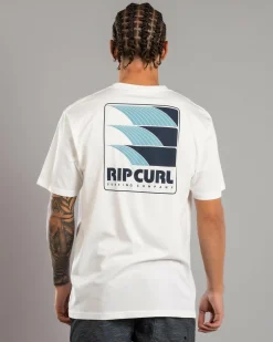 Tops & T-Shirts*Rip Curl Surf Revival Line Up T-Shirt Bone