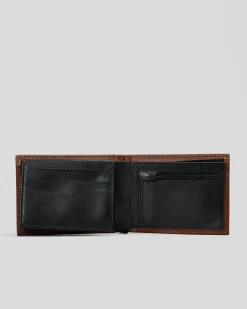 Wallets*Rip Curl Surf Revival RFID All Day Leather Wallet Dark Brown
