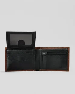 Wallets*Rip Curl Surf Revival RFID All Day Leather Wallet Dark Brown