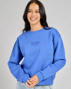Jumpers & Hoodies*Rip Curl Surf Staple Crewneck Sweatshirt Ocean