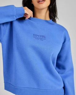 Jumpers & Hoodies*Rip Curl Surf Staple Crewneck Sweatshirt Ocean