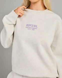Jumpers & Hoodies*Rip Curl Surf Staple Crewneck Sweatshirt Sports Marle