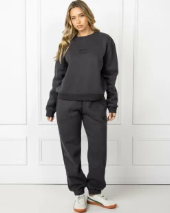 Jumpers & Hoodies*Rip Curl Surf Staple Crewneck Sweatshirt Washed Black