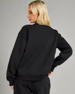 Jumpers & Hoodies*Rip Curl Surf Staple Crewneck Sweatshirt Black
