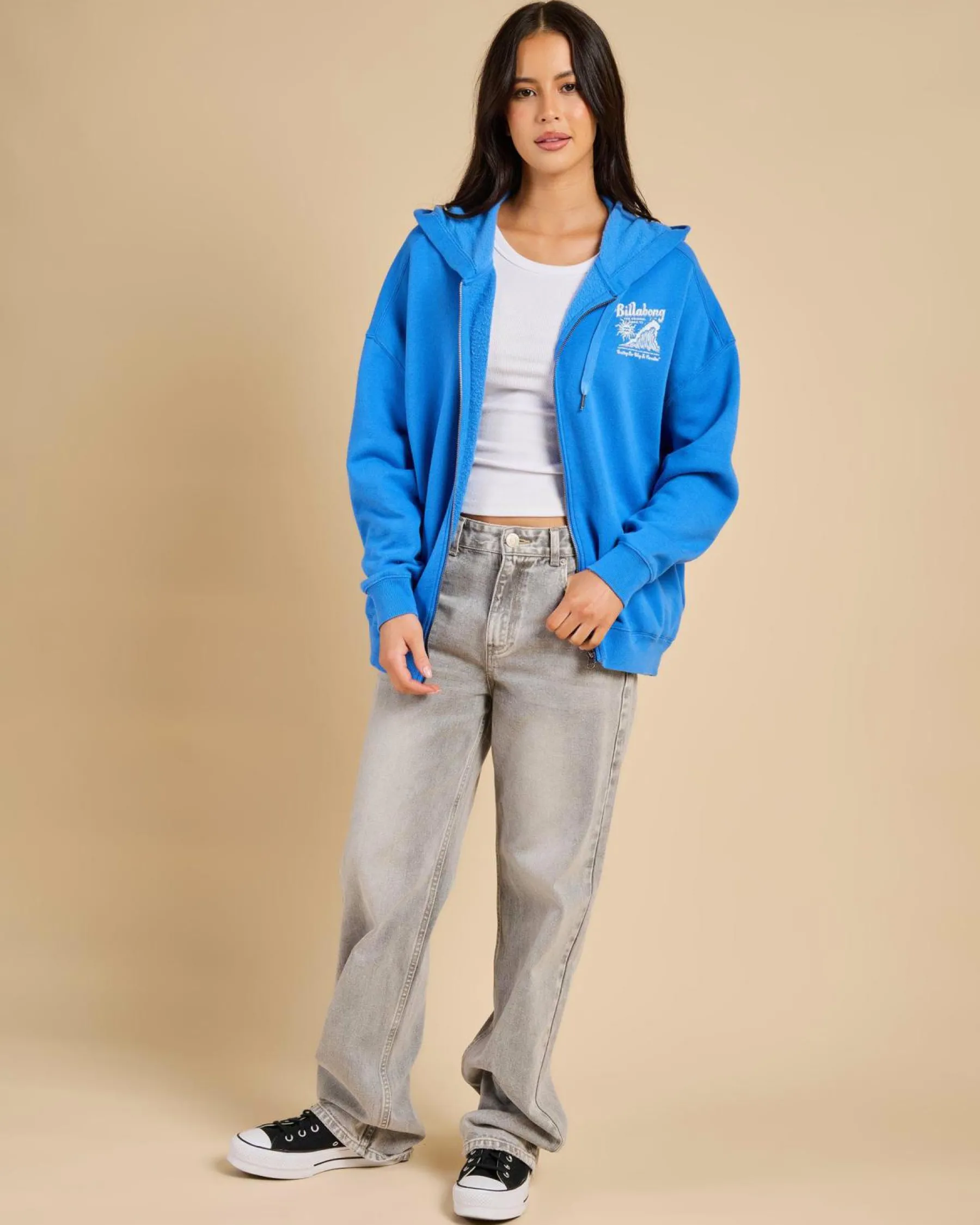 Jumpers & Hoodies|Jackets & Coats*Billabong Surfing Riptide Zip Through Hoodie True Blue