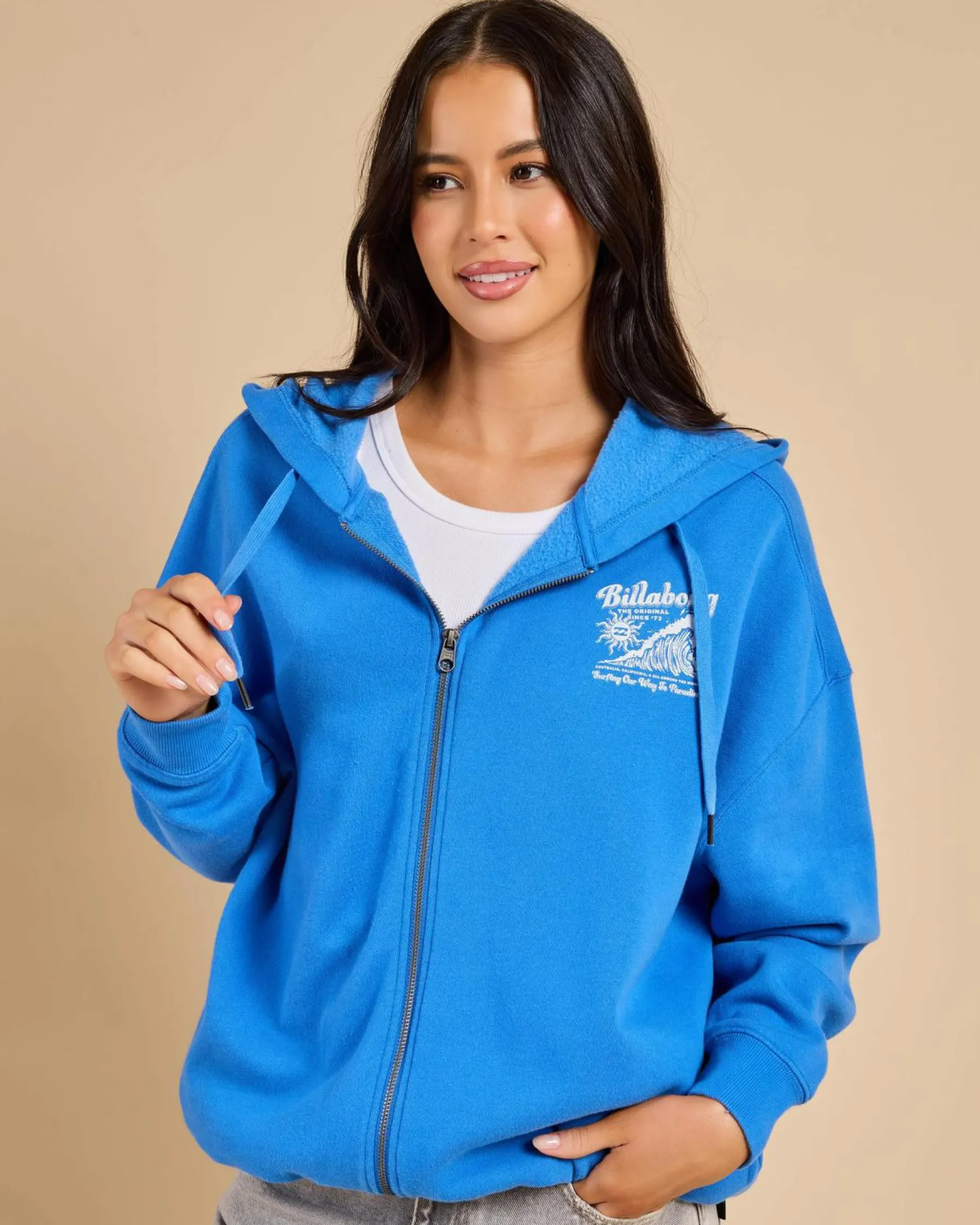 Jumpers & Hoodies|Jackets & Coats*Billabong Surfing Riptide Zip Through Hoodie True Blue