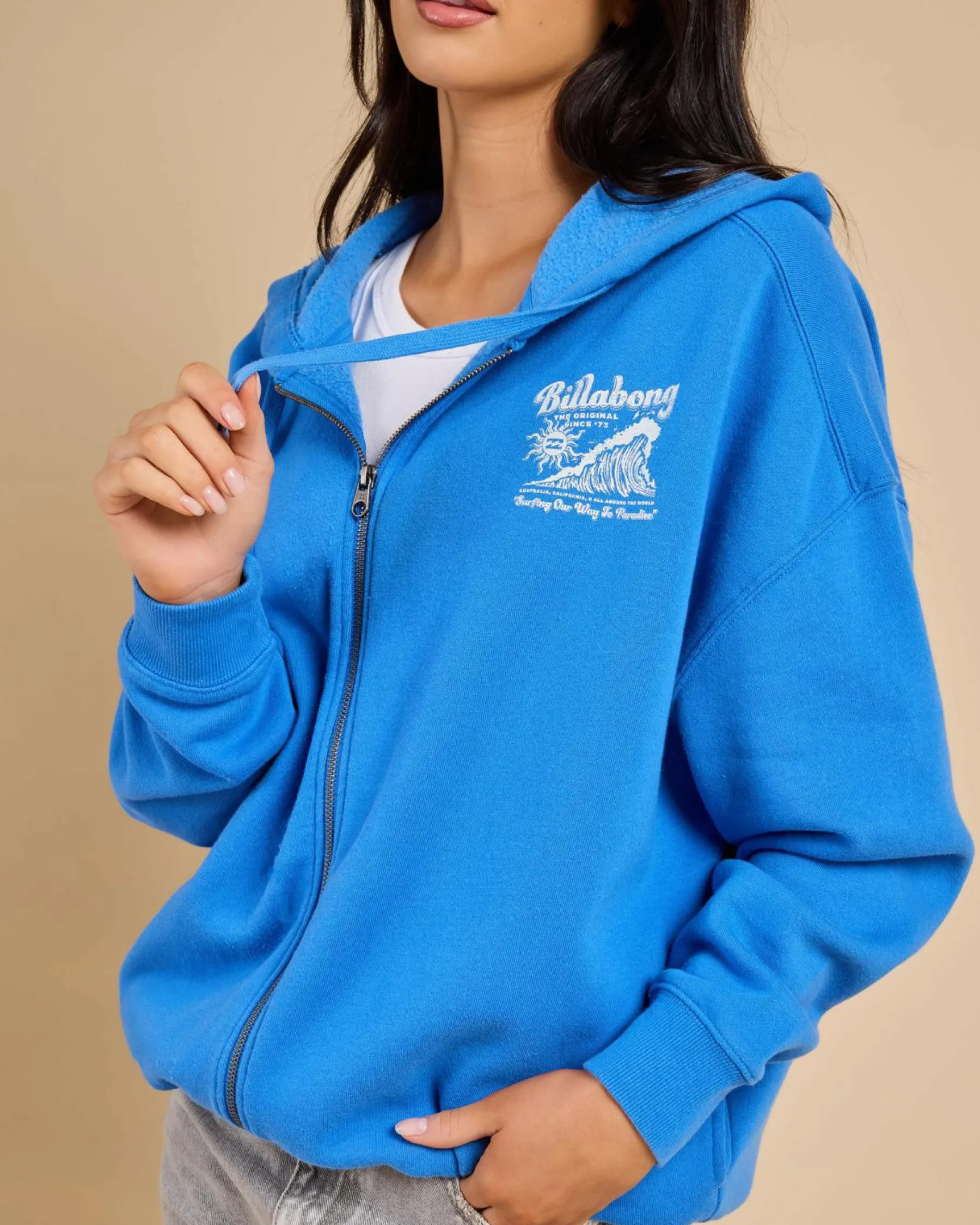 Jumpers & Hoodies|Jackets & Coats*Billabong Surfing Riptide Zip Through Hoodie True Blue