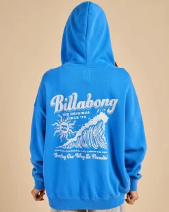 Jumpers & Hoodies|Jackets & Coats*Billabong Surfing Riptide Zip Through Hoodie True Blue
