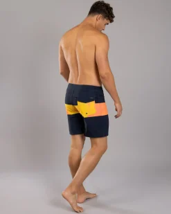 Board Shorts|Shorts & Bottoms*Quiksilver Surfsilk Straight Leg 18" Board Shorts Fiery Coral Bloomfade