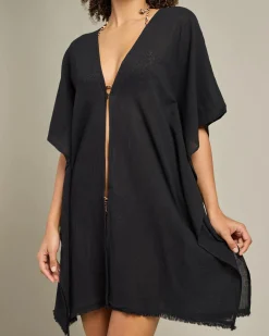 Beach Covers & Overswim*Topanga Sutton Beach Cover Black