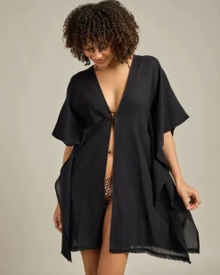 Beach Covers & Overswim*Topanga Sutton Beach Cover Black