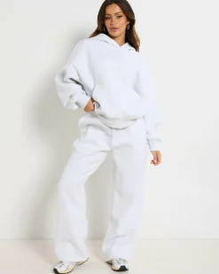 Sets|Activewear*Malibu Lounge Sweatpant Heather Grey/white