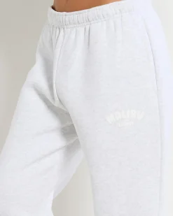 Sets|Activewear*Malibu Lounge Sweatpant Heather Grey/white