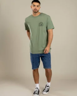 Tops & T-Shirts*Quiksilver Swell Lines T-Shirt Sea Spray